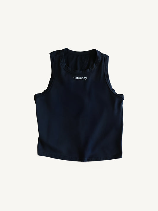 Black Cut Out Tank