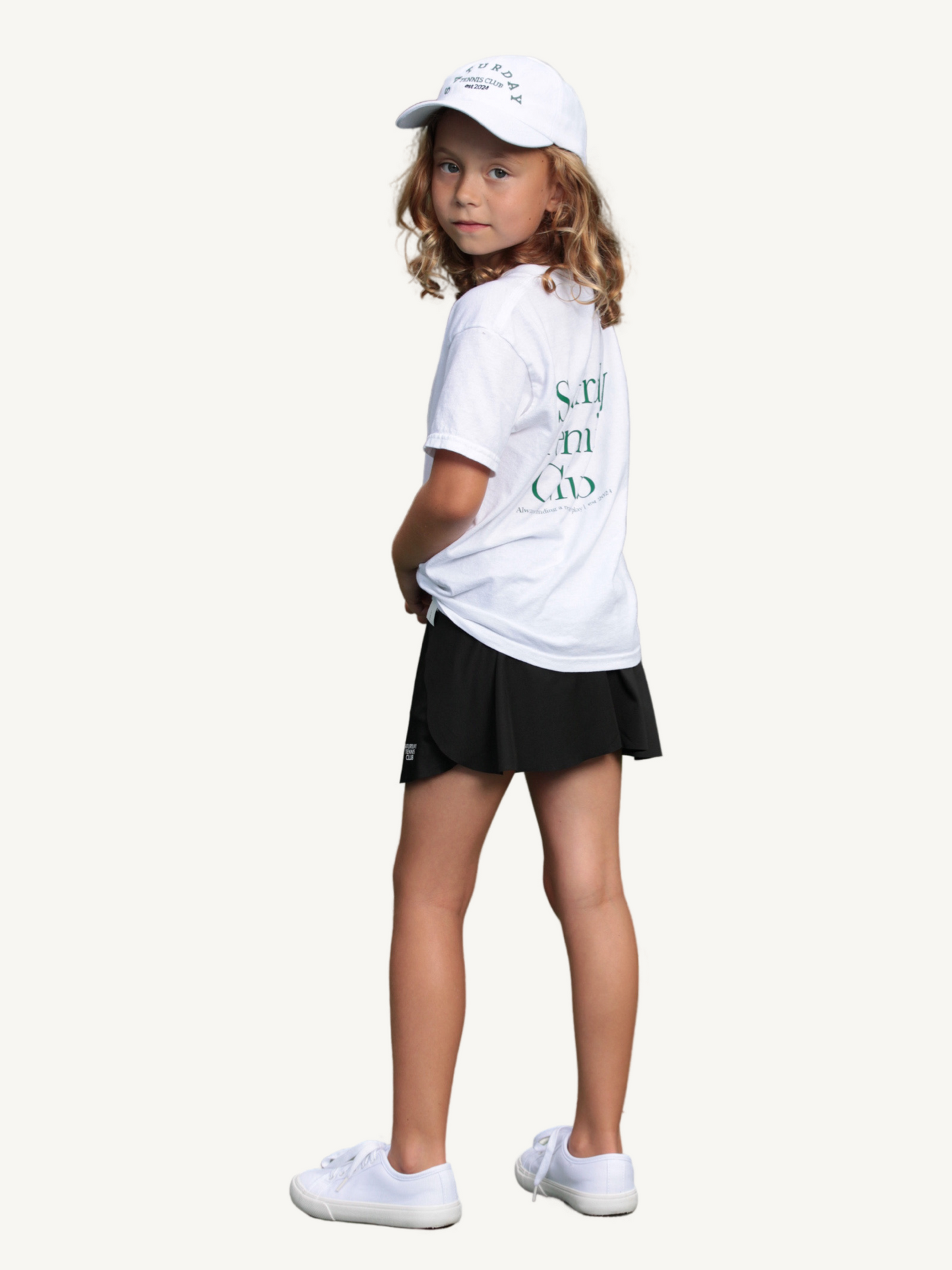 Little Girl Black Tennis Skirt