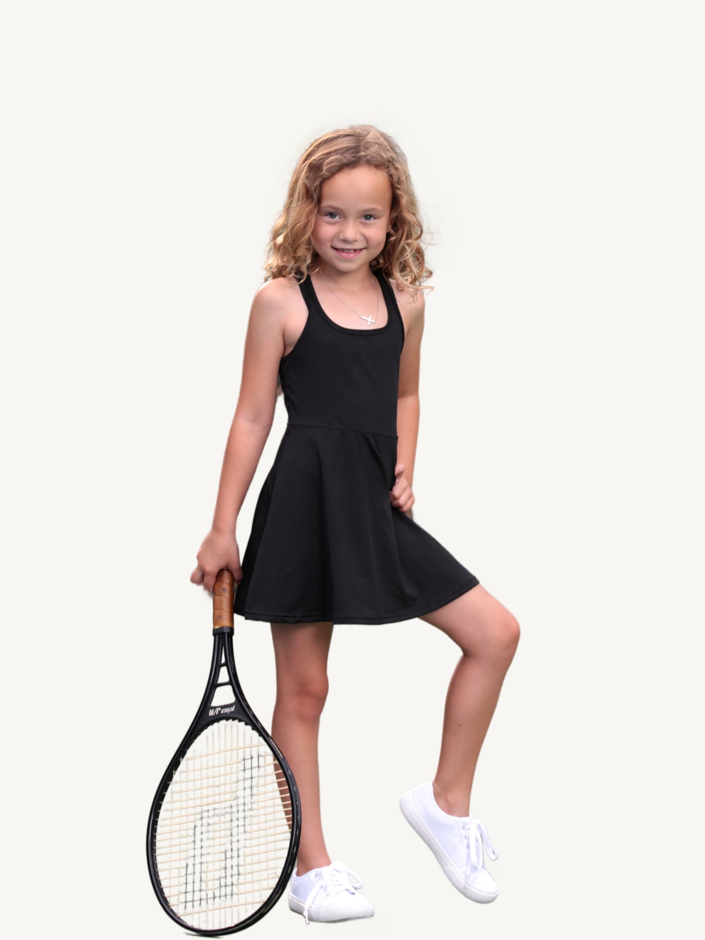Girls Black Tennis Dress