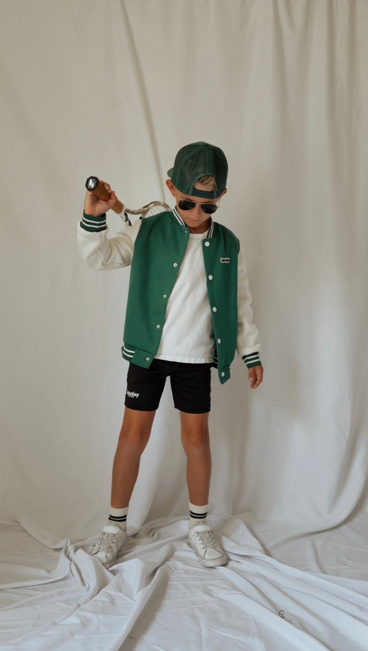 Kids Black Active Shorts