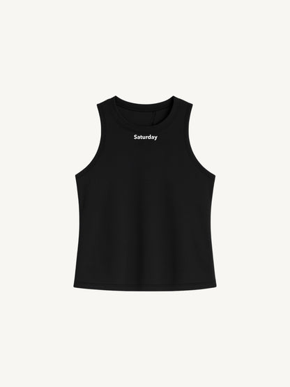 Women Black Cut-Out Tank