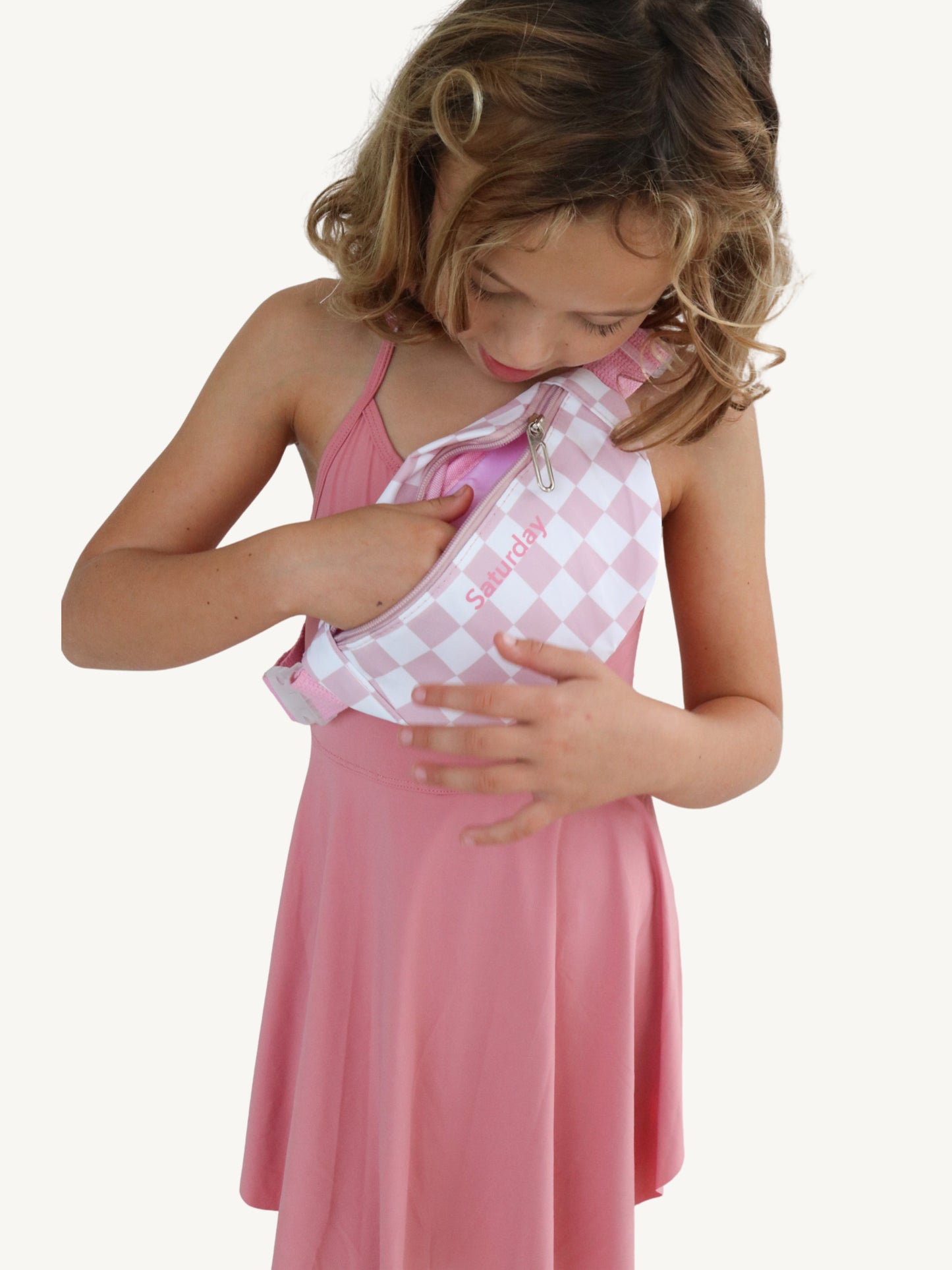 Girl Checker Belt Bag