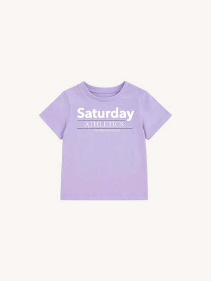 Kids Purple Saturday T-Shirt