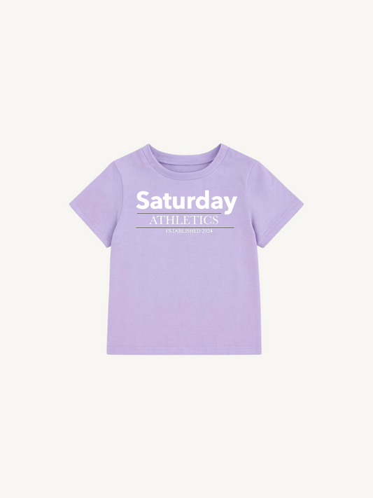 Kids Purple Saturday T-Shirt