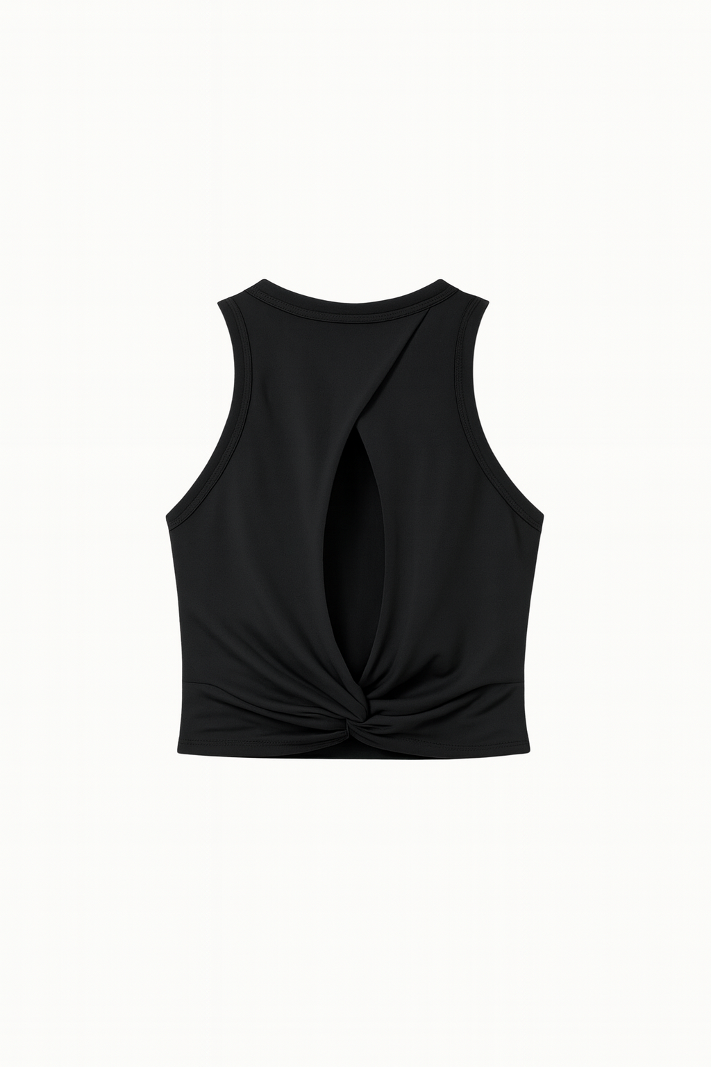 Women Black Cut-Out Tank